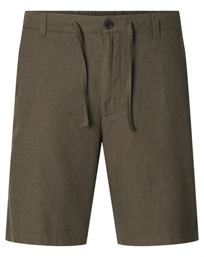 Selected - SLHRegular Brody Linen Shorts - Forest Night